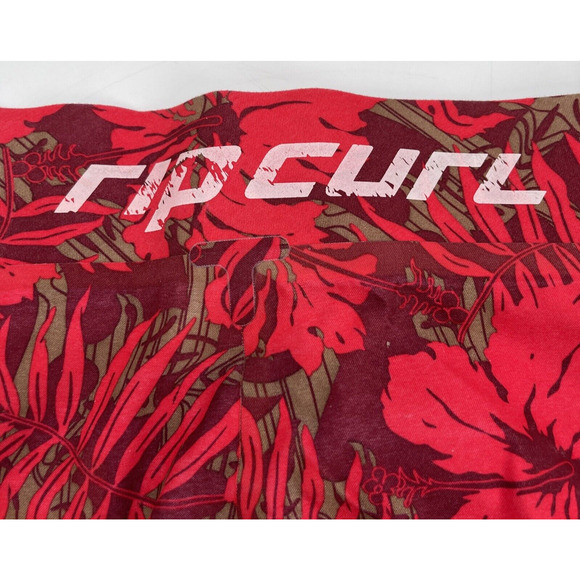 Rip Curl Board Shorts Mens 36 Red Floral Pocket - Picture 4 of 7